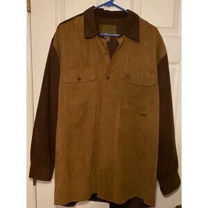 Legendary‎ Whitetails brown suede men’s shirt. Size XL. Original deer gear